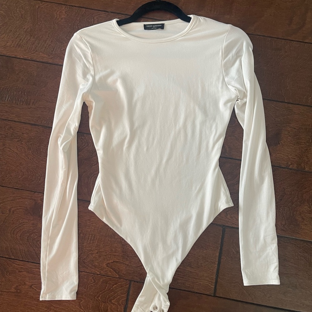 Naked Wardrobe long sleeved bodysuit.